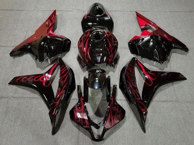 2009-2012 Rot Flamme Honda CBR600RR Motorrad Verkleidung 2009-2012 Rot Flamme Honda CBR600RR Motorrad Verkleidung