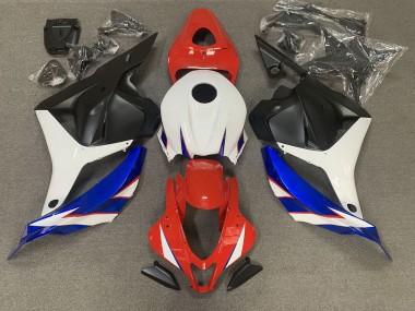 2009-2012 Rot Glänzend Blau & Weiß Honda CBR600RR Motorrad Verkleidung
