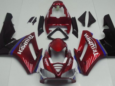 2009-2012 Rot Glänzend Triumph Daytona 675 Motorrad Verkleidung