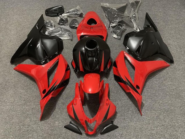 2009-2012 Rot & Matt Schwarz Honda CBR600RR Motorrad Verkleidung 2009-2012 Rot & Matt Schwarz Honda CBR600RR Motorrad Verkleidung