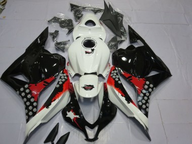 2009-2012 Rot & Schwarz Splatter Honda CBR600RR Motorrad Verkleidung