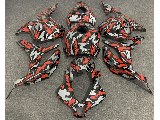 2009-2012 Rotgrau Tarnung Honda CBR600RR Motorrad Verkleidung 2009-2012 Rotgrau Tarnung Honda CBR600RR Motorrad Verkleidung