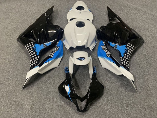 2009-2012 Schwarz Blau & Weiß Honda CBR600RR Motorrad Verkleidung 2009-2012 Schwarz Blau & Weiß Honda CBR600RR Motorrad Verkleidung