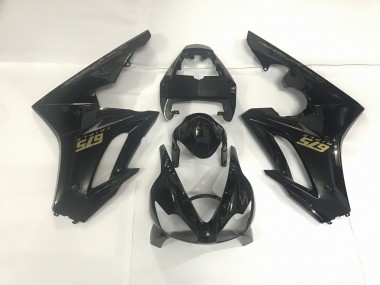 2009-2012 Schwarz Glänzend & Gold Triumph Daytona 675 Motorrad Verkleidung