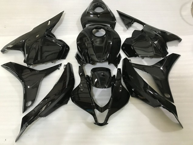 2009-2012 Schwarz Glänzend Honda CBR600RR Motorrad Verkleidung 2009-2012 Schwarz Glänzend Honda CBR600RR Motorrad Verkleidung
