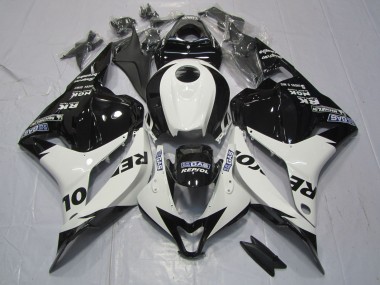 2009-2012 Weiß & Schwarz Repsol Honda CBR600RR Motorrad Verkleidung