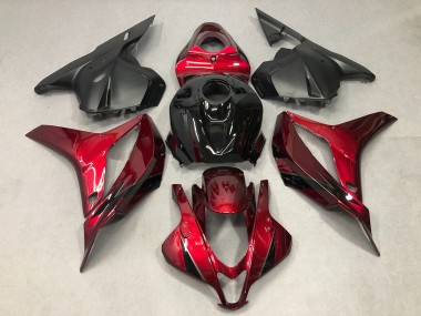 2009-2012 Tiefrot Mit Schwarz Honda CBR600RR Motorrad Verkleidung