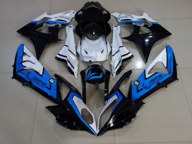 2009-2014 Alien Blau & Weiß BMW S1000RR Motorrad Verkleidung