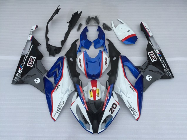 2009-2014 Alien Blau & Weiß BMW S1000RR Motorrad Verkleidung 2009-2014 Alien Blau & Weiß BMW S1000RR Motorrad Verkleidung