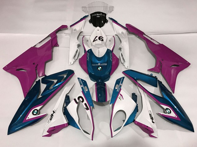 2009-2014 Alien Blau & Weiß BMW S1000RR Motorrad Verkleidung 2009-2014 Alien Blau & Weiß BMW S1000RR Motorrad Verkleidung