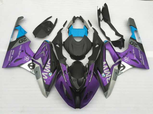2009-2014 Alien Blau & Weiß BMW S1000RR Motorrad Verkleidung