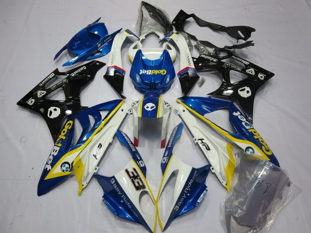 2009-2014 Alien Blau & Weiß BMW S1000RR Motorrad Verkleidung 2009-2014 Alien Blau & Weiß BMW S1000RR Motorrad Verkleidung