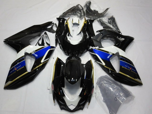2009-2016 Blau & Gold Suzuki GSXR 1000 Motorrad Verkleidung