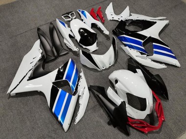 2009-2016 Weiß Blau & Rot Stil Suzuki GSXR 1000 Motorrad Verkleidung
