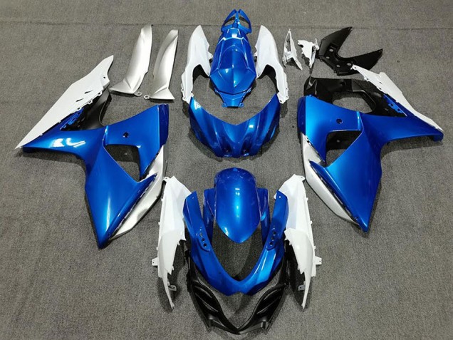 2009-2016 Blauweiß & Silber Suzuki GSXR 1000 Motorrad Verkleidung 2009-2016 Blauweiß & Silber Suzuki GSXR 1000 Motorrad Verkleidung