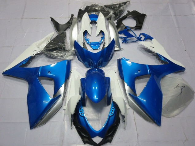 2009-2016 Blau & Weiß Suzuki GSXR 1000 Motorrad Verkleidung 2009-2016 Blau & Weiß Suzuki GSXR 1000 Motorrad Verkleidung