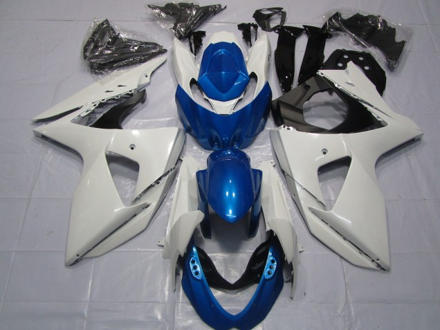 2009-2016 Weiß & Blau Suzuki GSXR 1000 Motorrad Verkleidung 2009-2016 Weiß & Blau Suzuki GSXR 1000 Motorrad Verkleidung