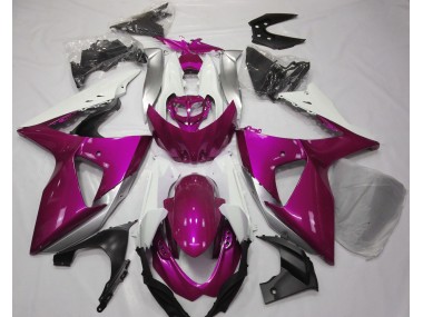 2009-2016 Glanzrosa & Weiß Suzuki GSXR 1000 Motorrad Verkleidung