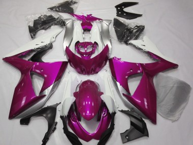 2009-2016 Glanzrosa & Weiß Suzuki GSXR 1000 Motorrad Verkleidung