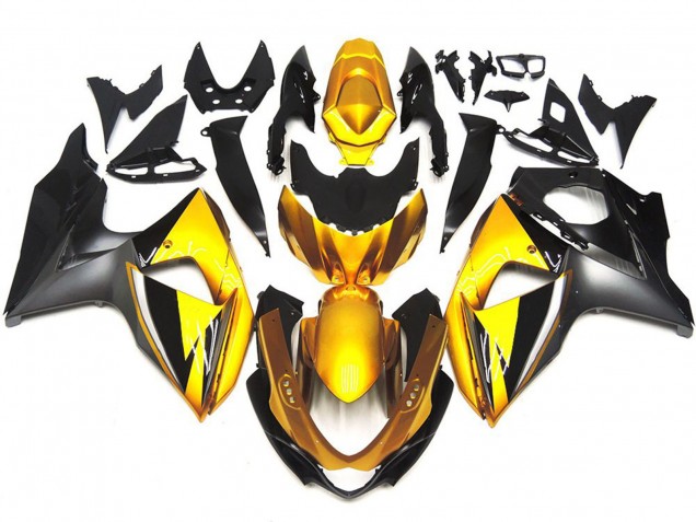 2009-2016 Gold & Grau OEM-Stil Benutzerdefiniert Suzuki GSXR 1000 Motorrad Verkleidung