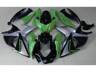 2009-2016 Grün-Silber & Schwarz Suzuki GSXR 1000 Motorrad Verkleidung