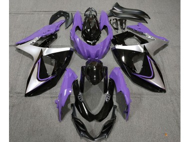 2009-2016 Lila Silber & Schwarz Suzuki GSXR 1000 Motorrad Verkleidung