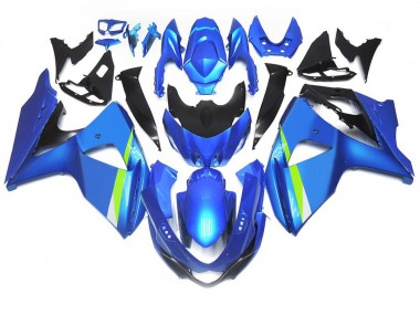 2009-2016 Matt Blau Suzuki GSXR 1000 Motorrad Verkleidung