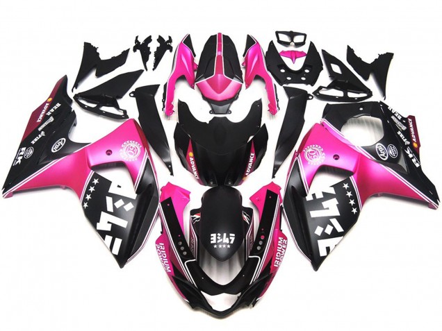 2009-2016 Matt Rosa Benutzerdefinierte Logos Suzuki GSXR 1000 Motorrad Verkleidung 2009-2016 Matt Rosa Benutzerdefinierte Logos Suzuki GSXR 1000 Motorrad Verkleidung