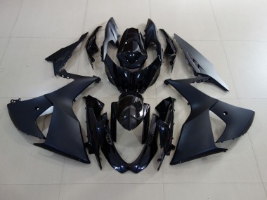 2009-2016 Matt Schwarz & Schwarz Glänzend Suzuki GSXR 1000 Motorrad Verkleidung