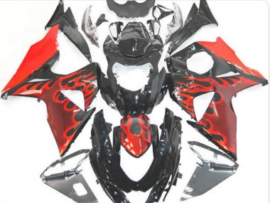 2009-2016 Rot Flamme Suzuki GSXR 1000 Motorrad Verkleidung