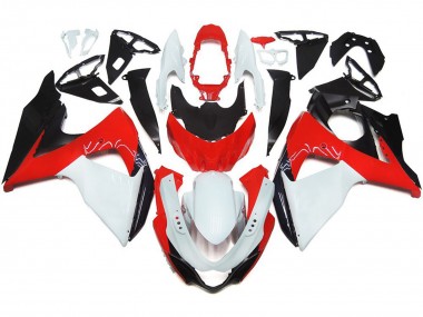 2009-2016 Rot Glänzend Mit Weiß & Schwarz Suzuki GSXR 1000 Motorrad Verkleidung