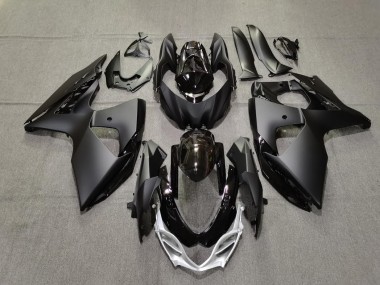 2009-2016 Schlichte Matt & Glänzendes Schwarz Suzuki GSXR 1000 Motorrad Verkleidung