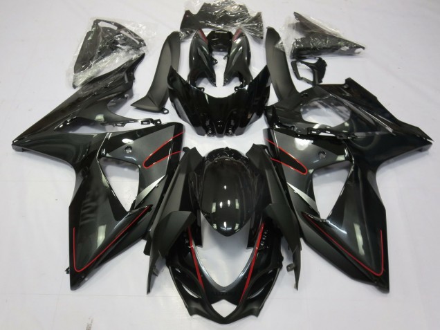 2009-2016 Silber Schwarz & Rot Suzuki GSXR 1000 Motorrad Verkleidung