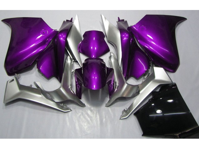 2010-2013 Dunkelviolett & Silber Honda VFR1200 Motorrad Verkleidung 2010-2013 Dunkelviolett & Silber Honda VFR1200 Motorrad Verkleidung