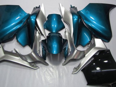 2010-2013 Hellblau & Silber Honda VFR1200 Motorrad Verkleidung