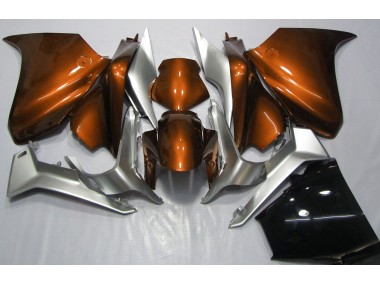 2010-2013 Orange & Silber Honda VFR1200 Motorrad Verkleidung