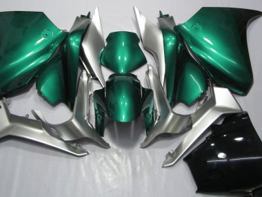 2010-2013 Seeschaumgrün & Silber Honda VFR1200 Motorrad Verkleidung