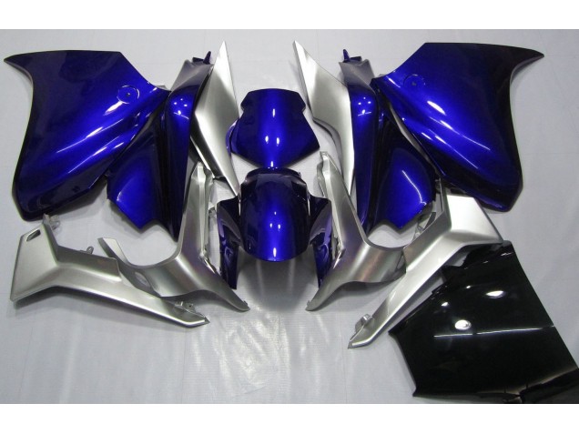 2010-2013 Tiefes Blau & Silber Honda VFR1200 Motorrad Verkleidung