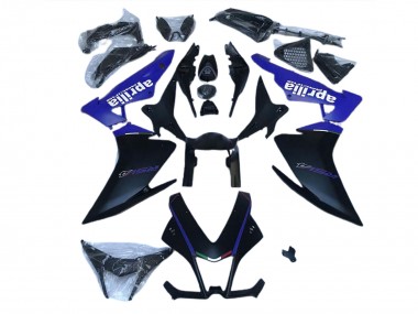 2010-2015 Matt Schwarz & Blau Aprilia RSV4 1000 Motorrad Verkleidung