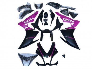 2010-2015 Matt Schwarz & Pink Aprilia RSV4 1000 Motorrad Verkleidung