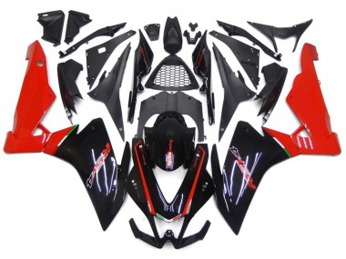 2010-2015 Rot & Schwarz Aprilia RSV4 1000 Motorrad Verkleidung