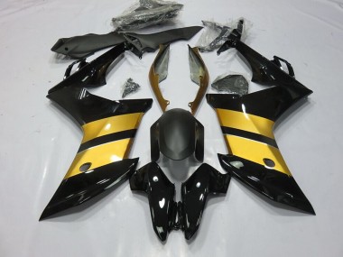 2011-2012 Goldschwarzes Cbr-Design Honda CBR600F Motorrad Verkleidung