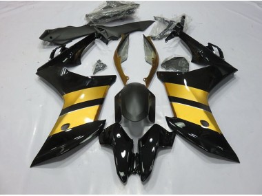 2011-2012 Goldschwarzes Cbr-Design Honda CBR600F Motorrad Verkleidung