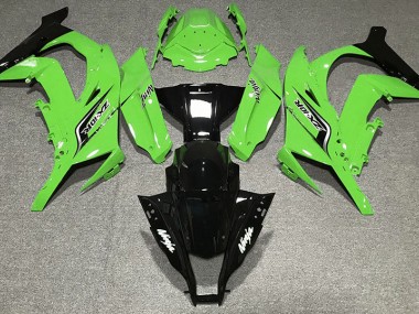 2011-2015 Glänzend Grün & Logos Kawasaki ZX10R Motorrad Verkleidung