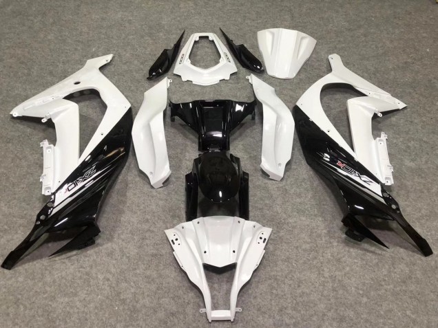 2011-2015 Glänzend Weiß / Schwarz Kawasaki ZX10R Motorrad Verkleidung 2011-2015 Glänzend Weiß / Schwarz Kawasaki ZX10R Motorrad Verkleidung