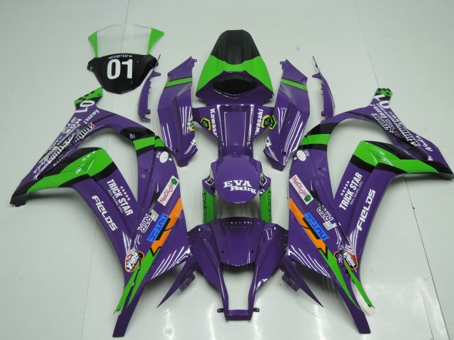2011-2015 OEM Stil Lila Kawasaki ZX10R Motorrad Verkleidung 2011-2015 OEM Stil Lila Kawasaki ZX10R Motorrad Verkleidung