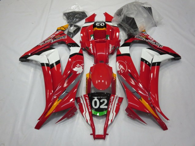 2011-2015 Rot 02 Kawasaki ZX10R Motorrad Verkleidung