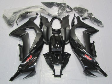 2011-2015 Schwarz Matt Rot Pin Kawasaki ZX10R Motorrad Verkleidung