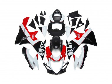 2011-2024 Benutzerdefiniert Rot & Schwarz Mit Logos Suzuki GSXR 600-750 Motorrad Verkleidung