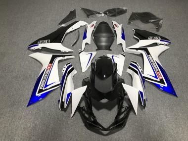 2011-2024 Blau Schwarz & Weiß Schrift Suzuki GSXR 600-750 Motorrad Verkleidung